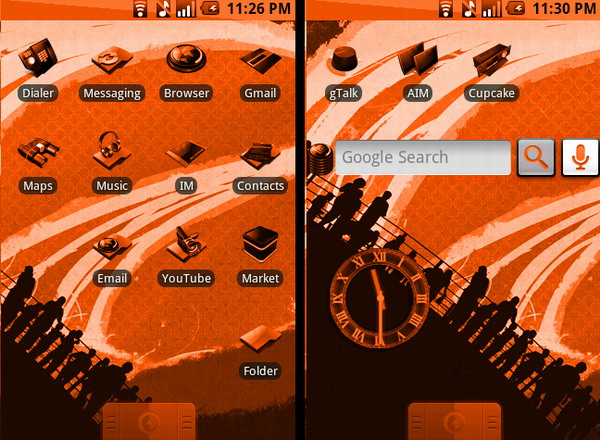Free Gphone Themes, G1 themes