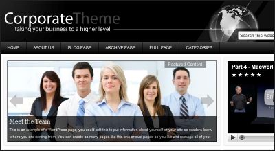 Professional Corporate Wordpress Theme