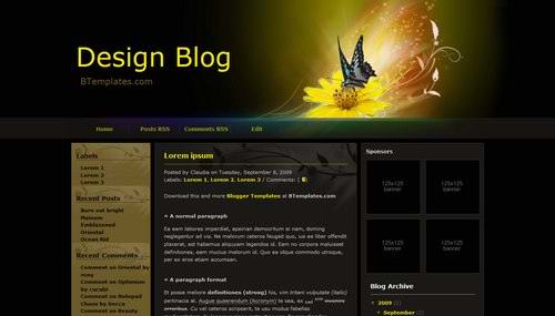 A Collection of 10 New Fresh Three Columns Blogspot xml Templates