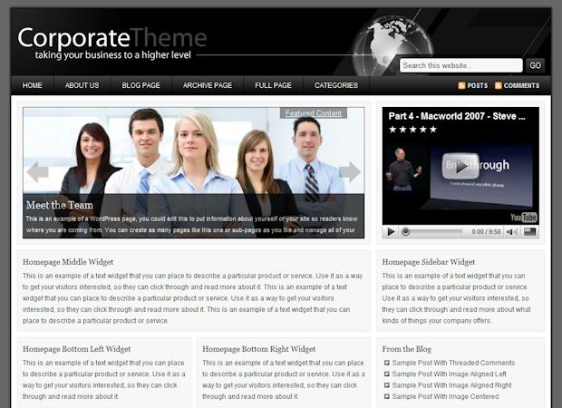 free Corporate WordPress Theme