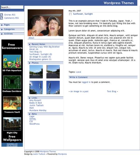3 Free FaceBook Wordpress Themes