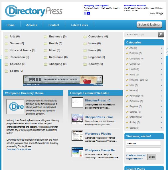Best Directory Wordpres Themes for Directory Websites
