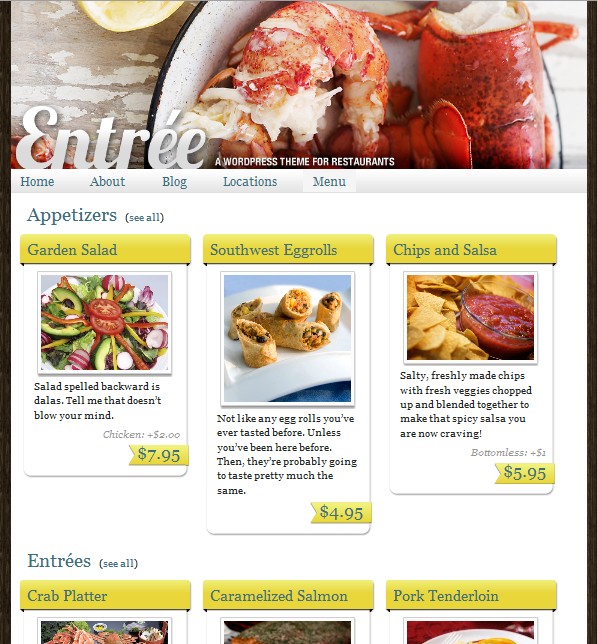 Best Restaurant WordPress Theme From iThemes
