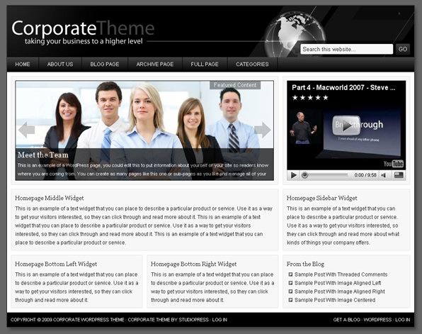 Finance WordPress Theme